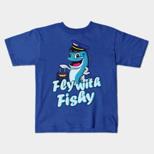 fish the pilot1 Kids T-Shirt